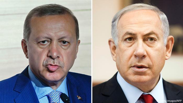Recep Tayyip Erdoğan and Benjamin Netanyahu