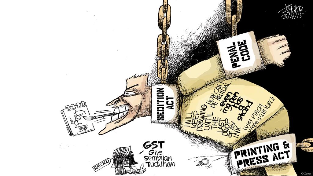 Zunar From Malaysia A Caricaturist On Trial Can T Help But Laugh Asia An In Depth Look At News From Across The Continent Dw 19 07 2016