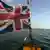 Symbolbild England Brexit Boot mit Union Jack