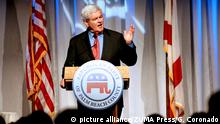 June 24, 2016 - West Palm Beach, Florida, U.S. - 022411 (Gary Coronado/The Palm Beach Post)-- West Palm Beach -- Former House Speaker and potential 2012 presidential candidate Newt Gingrich at the Palm Beach County's GOP Lincoln Day dinner at the Kravis Center in West Palm Beach on Thursday | picture alliance/ZUMA Press/G. Coronado