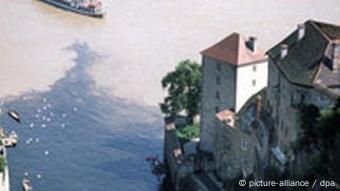 Passau der Zusammenfluß von Ilz und Donau