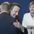 Brüssel Gipfel der Staats- und Regierungschefs Cameron und Merkel im Hintergrund