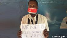 Tanzania We need freedom of press. Foto: Ahmed Juma / DW