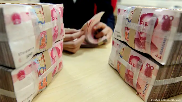 Gelddruck chinesische Banknoten