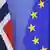 Bandeiras do Reino Unido e União Europeia