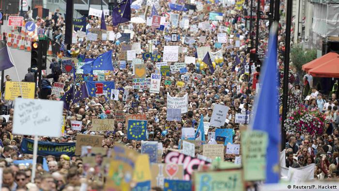 Großbritannien Proteste gegen Brexit in London