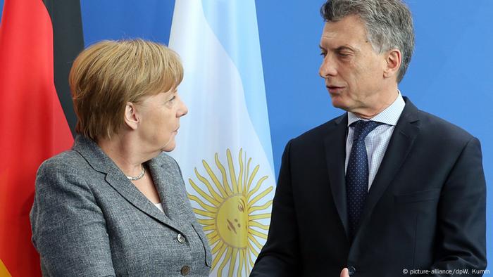 Merkel y Macri en Berlín.