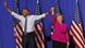USA Wahlkampfauftritt Hillary Clinton und Barack Obama in North Carolina USA Wahlkampfauftritt Hillary Clinton und Barack Obama in North Carolina