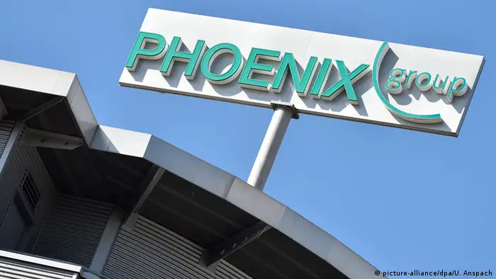 Mannheim Logo des Pharmahändlers Phoenix 