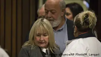 Südarfika Pretoria Prozess Oscar Pistorius Eltern von Reeva Steenkamp