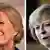 Ministra do Interior, Theresa May, e ministra da Energia, Andrea Leadsom (dir.)