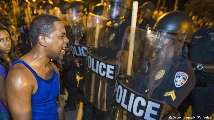 USA Polizei und Demonstranten in Baton Rouge