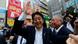 Shinzo Abe durante la campaña electoral Shinzo Abe durante la campaña electoral