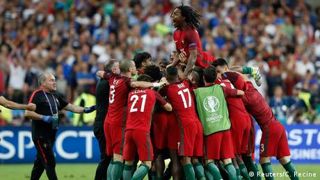 Frankreich Euro 2016 Finale Frankreich gegen Portugal Tor Eder