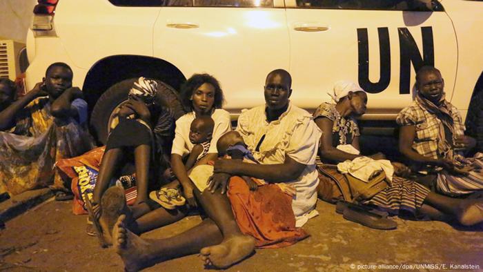 Südsudan Flüchtlinge suchen Schutz UN-Mission in Juba