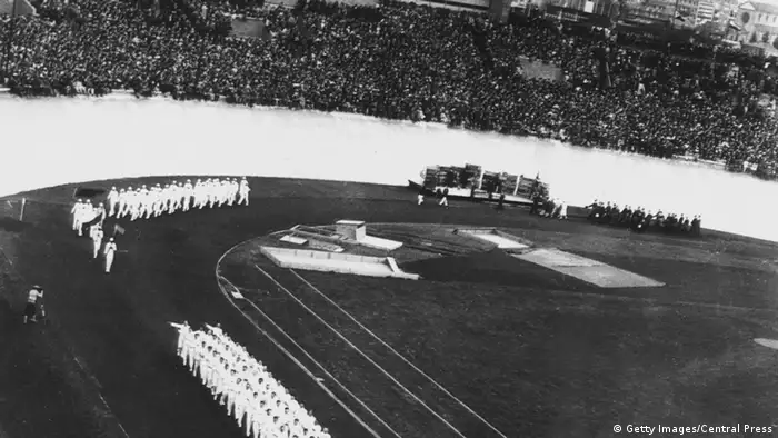 Opening ceremony of the 1928 Olympic Games in Amsterdam, Copyright: Getty Images/Central Press