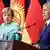 Angela Merkel und Almasbek Atambajew in Bischkek (Foto: picture-alliance/dpa)