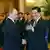 Vladimir Putin şi gazda sa chineză Hu Jintao