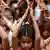 Indien Kinder beten für die Opfer des Anschlags in Nizza