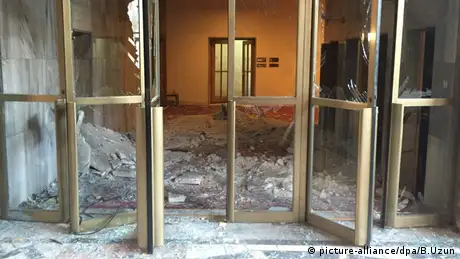 Türkei Gebäude Nationalversammlung Zerstörung durch Bomben Ankara 