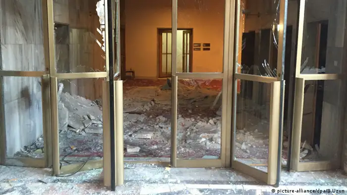 Türkei Gebäude Nationalversammlung Zerstörung durch Bomben Ankara 