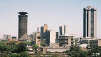 Die Skyline von Nairobi