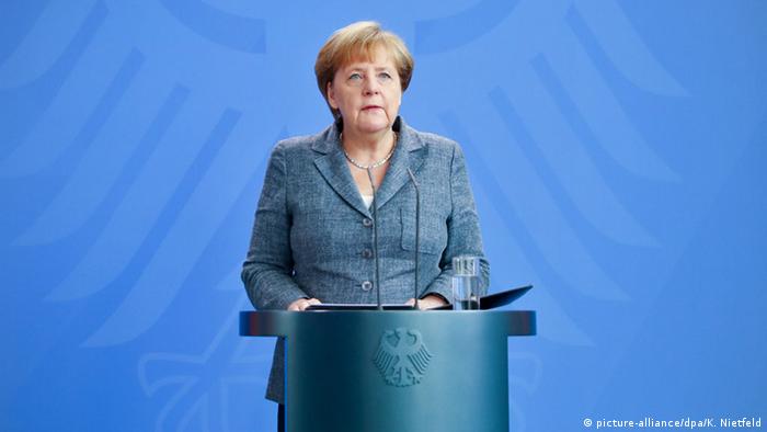 Angela Merkel im Kanzleramt (Foto: dpa)
