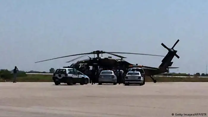 Türkei Putschversuch Militärhubschrauber in Alexandroupolis Flughafen