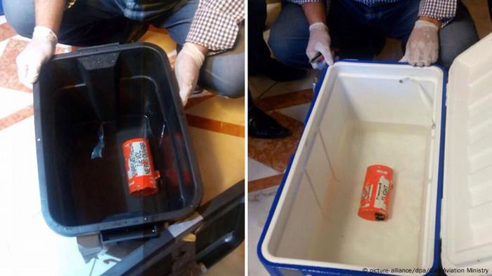 Ägypten Egyptair-Flugzeug Die Black Boxe