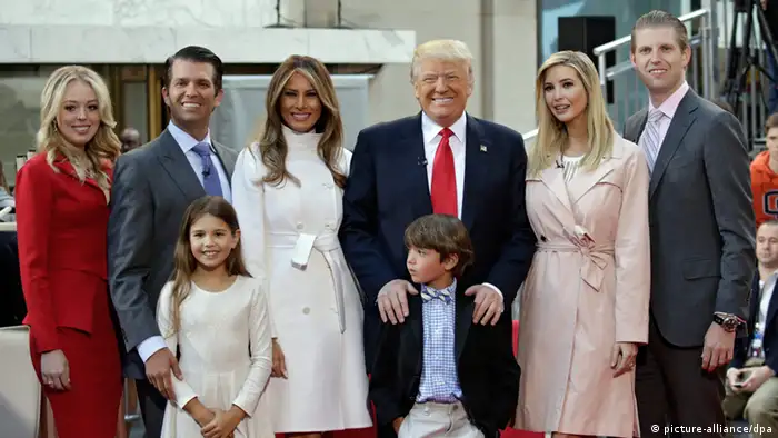 Donald Trump mit Familie