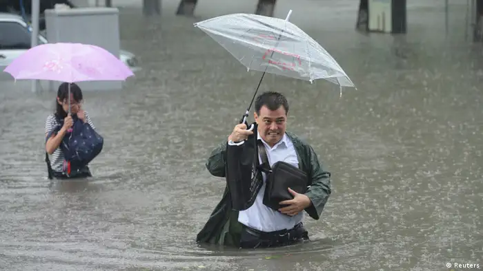 China Überschwemmung in Taiyuan