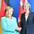 Angela Merkel e Theresa May em Berlim