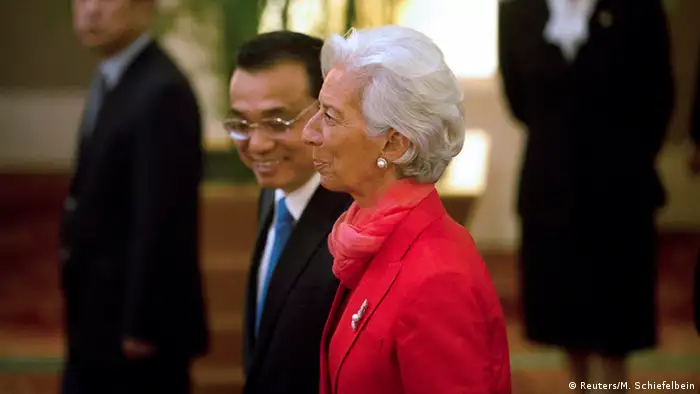 Li Keqiang und Christine Lagarde