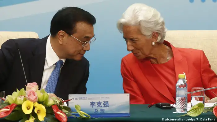 Li Keqiang und Christine Lagarde