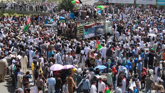 Afghanistan Kabul Proteste Hazara Minderheit Stromversorgung