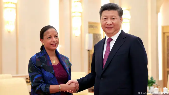 China USA Susan Rice bei Xi Jinping