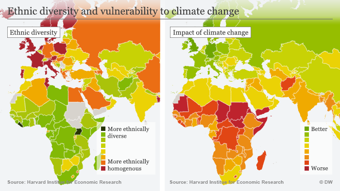 Infografía sobre diversidad y vulnerabilidad al cambio climático