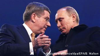 Томас Бах и Владимир Путин