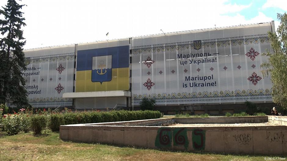 Mariupol Ukraine Polizeipräsidium in Mariupol