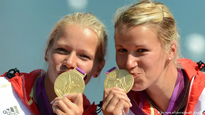 London Olympische Spiele Frauen Kayak Team Deutschland