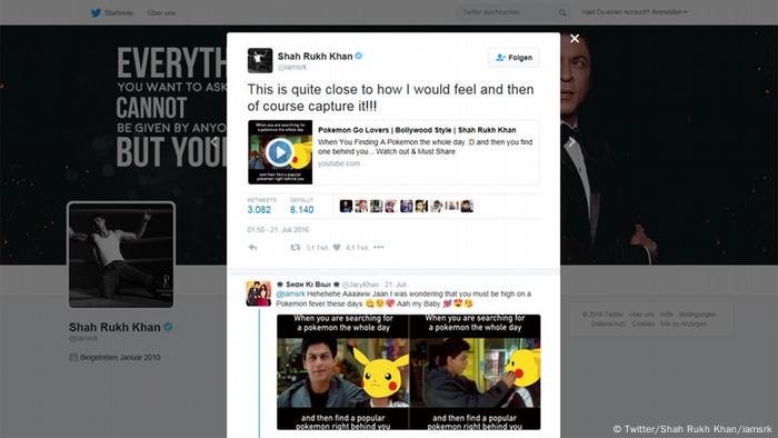 Screenshot Twitter Account Shah Rukh Khan