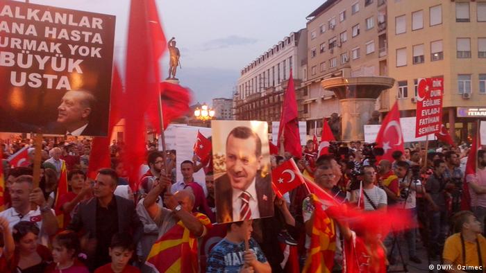Mazedonien Pro-Erdogan Demonstration in Skopje