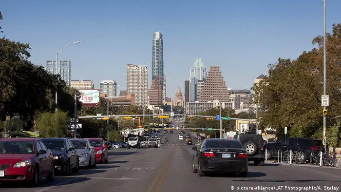 USA Texas Austin Blick auf Downtown