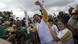 The Mayor of Rio, Eduardo Paes, with the Olympic flame The Mayor of Rio, Eduardo Paes, with the Olympic flame