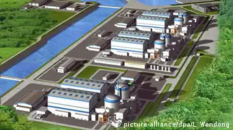 China Atomkraftwerk in Yangjiang Provinz Guangdong