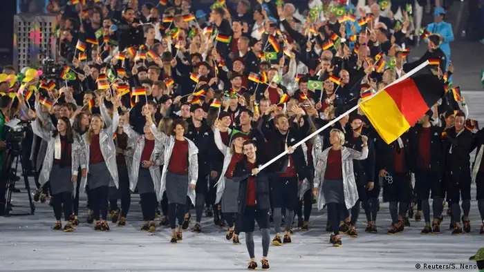 Olympia Rio 2016 Eröffnungsfeier Team Deutschland 