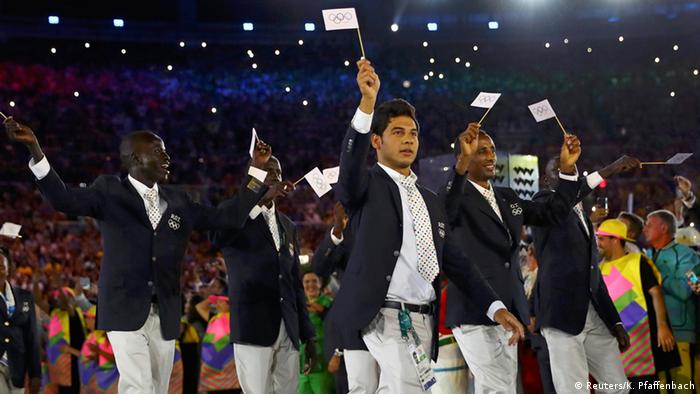 Olympia Rio 2016 Eröffnungsfeier Team der Flüchtlinge