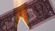 Brennender Dollarschein Brennender Dollarschein