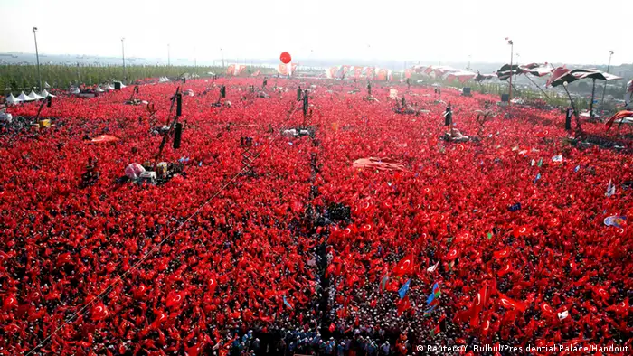 Türkei - Kundgebung in Istanbul gegen den Umsturzversuch