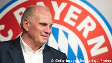 MUNICH, GERMANY - APRIL 29: Uli Hoeness, former president of FC Bayern Muenchen attends the opening of the exhibition 'Professional Football Player - Dream And Reality' at FCB Erlebniswelt on April 29, 2016 in Munich, Germany. (Photo by Lennart Preiss/Bongarts/Getty Images) Copyright: Getty Images/Bongarts/L. Preiss